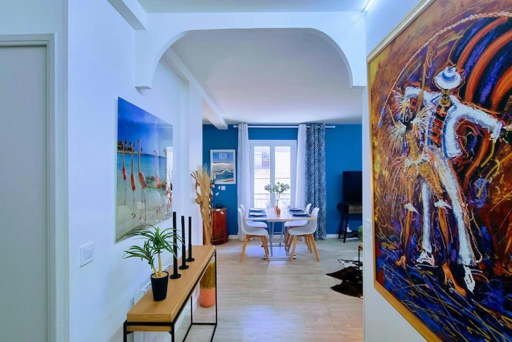 Appartamento Le Clavel Superbe Deco, Centre Historique, Climatise, Parking A Proximite Sète Esterno foto