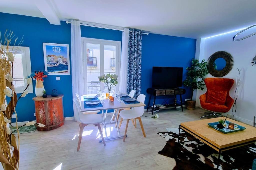 Appartamento Le Clavel Superbe Deco, Centre Historique, Climatise, Parking A Proximite Sète Esterno foto